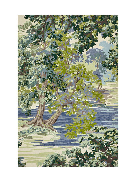 Sanderson Ancient Canopy Teppich Rechteckig Synthetisch,Polyester/Cotton/Leather Forest Green