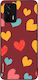 Husă Sonique Heart Series Realme GT 5G Burgundy