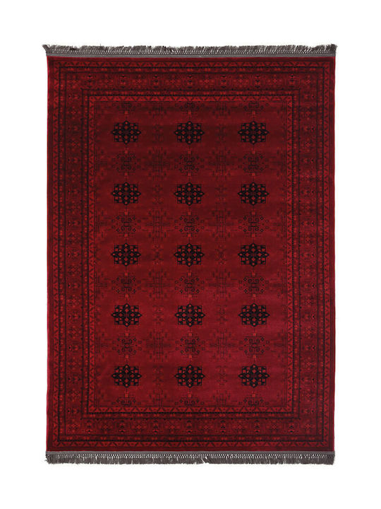 Royal Carpet Afgan 8127A Teppich Rechteckig Synthetisch,Polyester/Cotton/Leather D.red