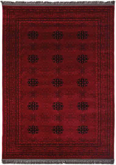 Royal Carpet Afgan 8127A Synthetisch,Polyester/Cotton/Leather D.red