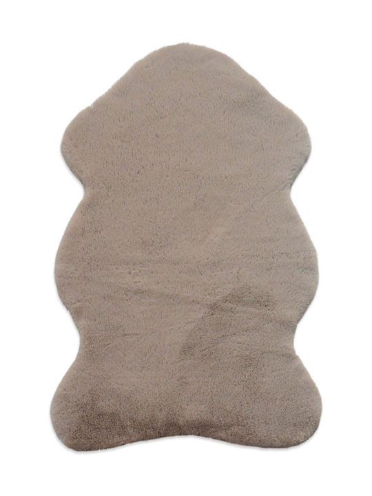 Newplan Puffy Fc5 Anti-slip Rug Rectangular Furry Taupe