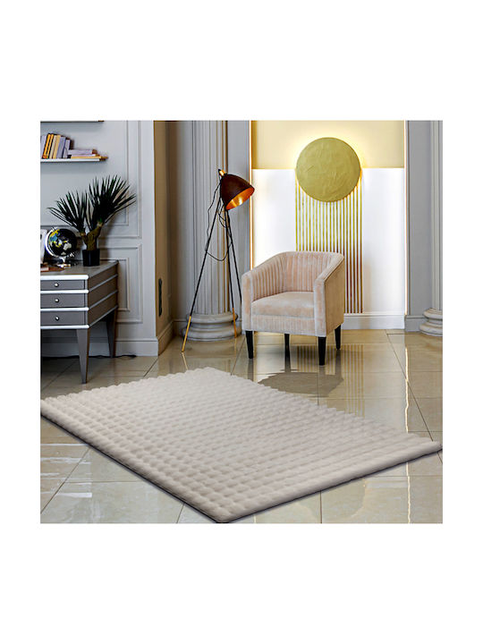 Saray Home Covor Antiderapant Rectangular Din Blană Vizon 150x220cm