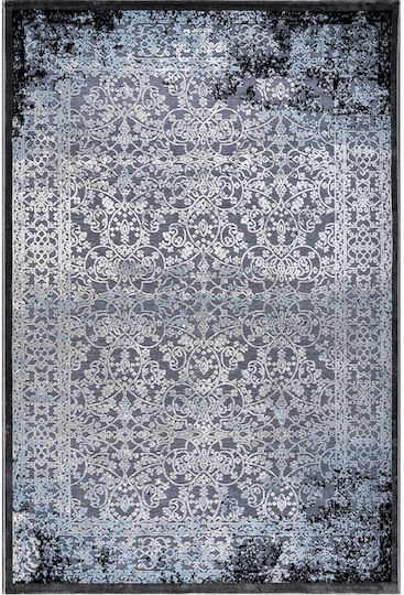 Madi Labyrinth Teppich Rechteckig Synthetisch,Polyester/Cotton/Leather Petrol