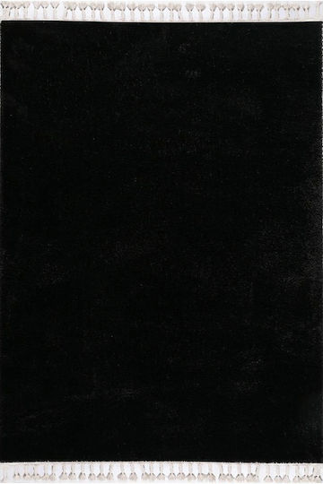 Balsan Silky Χαλί Ορθογώνιο Shaggy Black 200x280cm