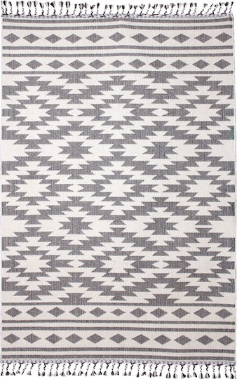 Klonaras Tress 239 Χαλί Ορθογώνιο Καλοκαιρινό με Κρόσια D. Grey 133x190cm