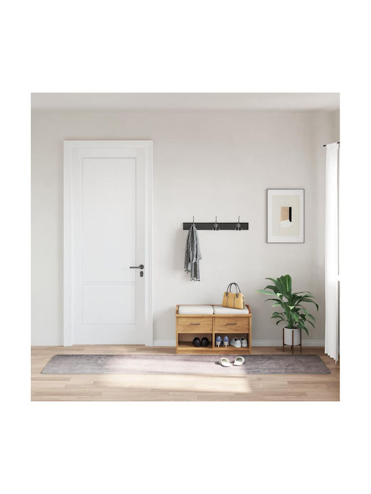 vidaXL Αντιολισθητικό Χαλί Διάδρομος Γκρι 80x300cm