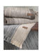 Rythmos Hera Teppich Rechteckig Sommer Synthetisch,Polyester/Cotton/Leather mit Fransen Gray