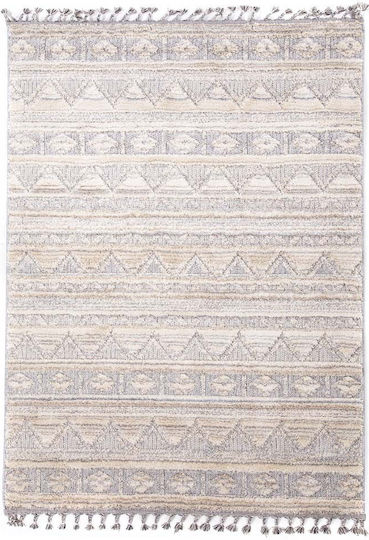 Royal Carpet La Casa 725A Rug Rectangular with Fringes White / Light Gray