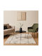 Saray Home Moroccan Eyelash Covor Rectangular Shaggy Ivory Black