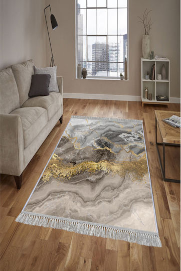 Conceptum Hypnose Conceptum Hypnose Rug Rectangular with Fringes Grey-gold