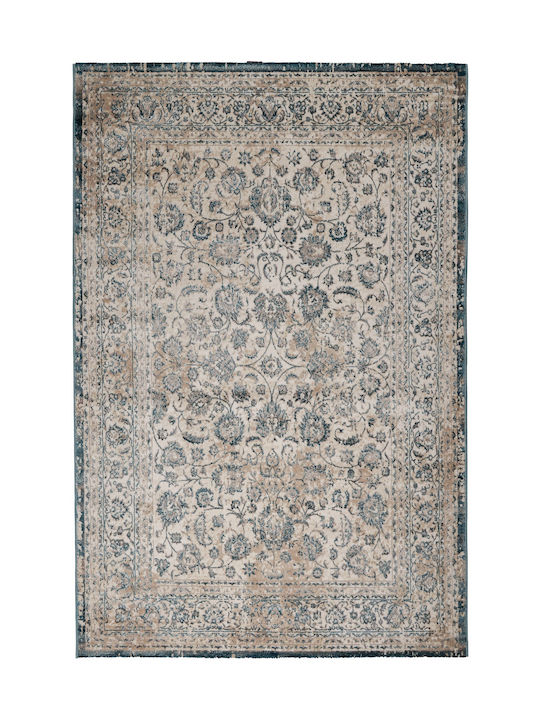 Biokarpet Gossip 8504a White Blue-140x200