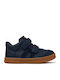 Runner Kids Sneakers with Scratch Blue