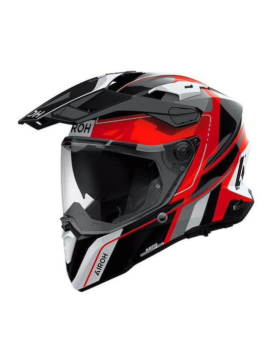 Airoh Commander 2 Skip Gloss Black/Red Κράνος Μ...