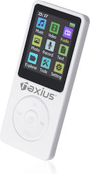 Naxius MP3 Player (8GB) cu ecran LCD / TFT 1.8" Alb