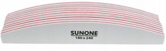 Sunone Nail File White Boat 180/240 10 Pieces