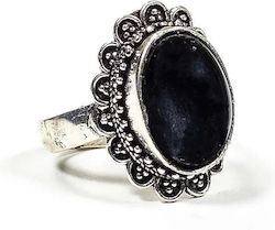 Ρυθμιζόμενo Δαχτυλίδι Μαύρη Τουρμαλίνη Black Tourmaline Ring Ρυθμιζόμενo Δαχτυλίδι Μαύρη Τουρμαλίνη Black Tourmaline Ring