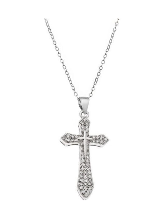 Senza Women's Cross from Silver with Chain