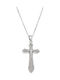 Senza Damen Kreuz aus Silber mit Kette