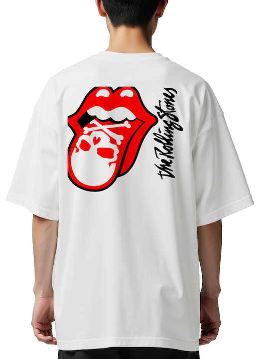 Oversized T-shirt Rolling Stones Danger Rock Avenue White