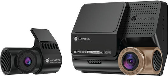 Navitel RS990 Σετ Κάμερα DVR Αυτοκινήτου 4K με Οθόνη 3" Wi-Fi, GPS & Κάμερα Οπισθοπορείας