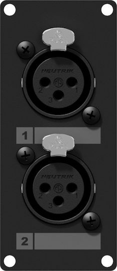 Caymon Casy125/b Casy 2 Zenskie Xlr Kabelsteckverbinder Panel 3-polige Crossover Schwarze Version