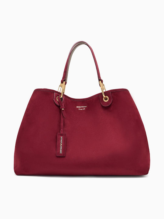 Emporio Armani Leder Damentasche Schultertasche Rot