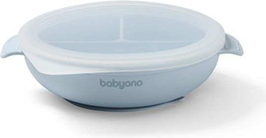 Babyono Baby Food Plate made of Silicone Blue