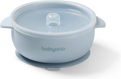 Babyono Детска Купа за Хранене от Силикон Син