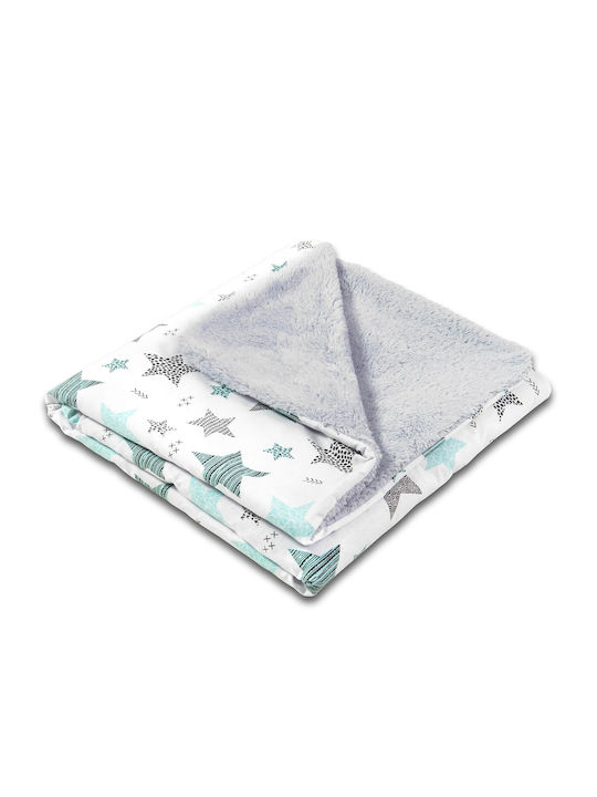 Kidizi Decke Wickeltücher für Kinderzimmer Baumwolle Blau 100x78cm