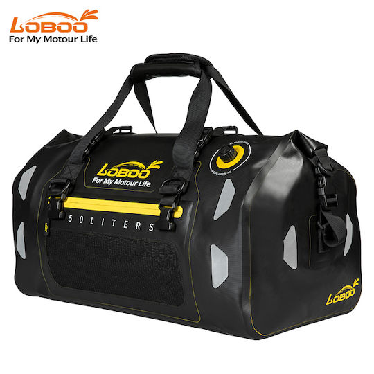 Loboo Waterproof Motorcycle Tail Bag 80lt Black