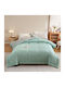 Homeone Duvet Single 160x220cm Pistachio - Light Grey