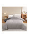 Homeone Bettdecke Großes Doppelbett 220x240cm Γκρι - Μαυρο