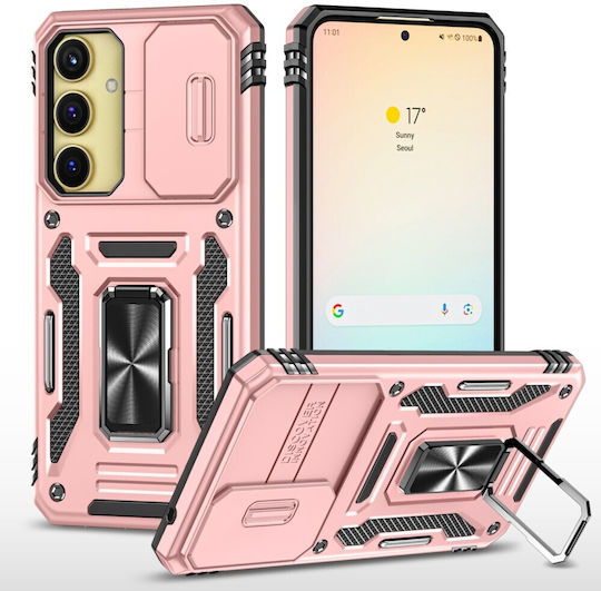 Forcell Back Cover Plastic / Tempered Glass Rose Gold (Galaxy A35Oppo A55 5G)