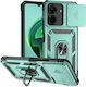 Forcell Xiaomi Poco Back Cover Plastic / Tempered Glass Green (Xiaomi Poco C65, Xiaomi Redmi 13C 4G/5G)