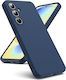 Forcell Back Cover Silicon / Tempered Glass Albastru (Galaxy S24 FE)