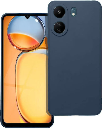 Forcell Xiaomi Poco Back Cover Silicone / Tempered Glass Blue (Xiaomi Poco C65, Xiaomi Redmi 13C 4G)