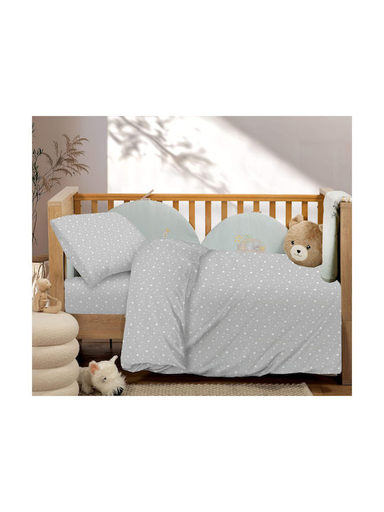 Astron Italy Σετ με Λάστιχο Paradise Grey Γκρι 170x130εκ.
