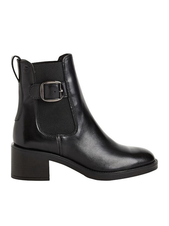 Tamaris Leder Stiefeletten Damen Schwarz