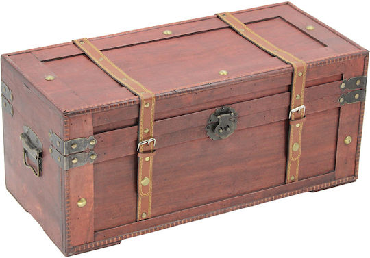 Keskor Cufăr Din Lemn 56x25x25 Cm Maro