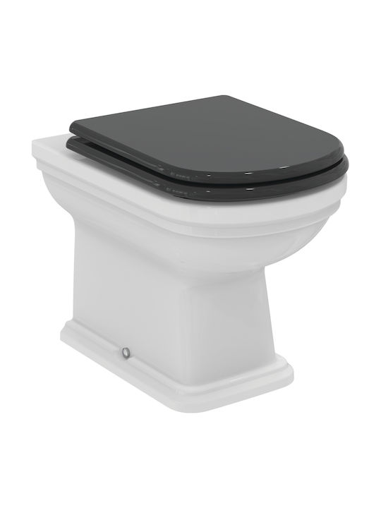 Ideal Standard Stehende Toilette mit Deckel Sanftes Schließen Weiße