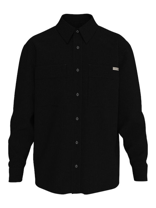 Calvin Klein Long-sleeved Corduroy Shirt in Wid...