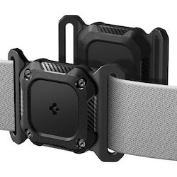 Spigen Tough Armor Θήκη Κολάρου Κατοικιδίων Σιλικόνης για AirTag σε Μαύρο χρώμα Spigen Tough Armor Θήκη Κολάρου Κατοικιδίων Σιλικόνης για AirTag σε Μαύρο χρώμα