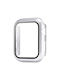 Sonique Plastic Case with Glass in Silver color for Apple Watch 10 42mm