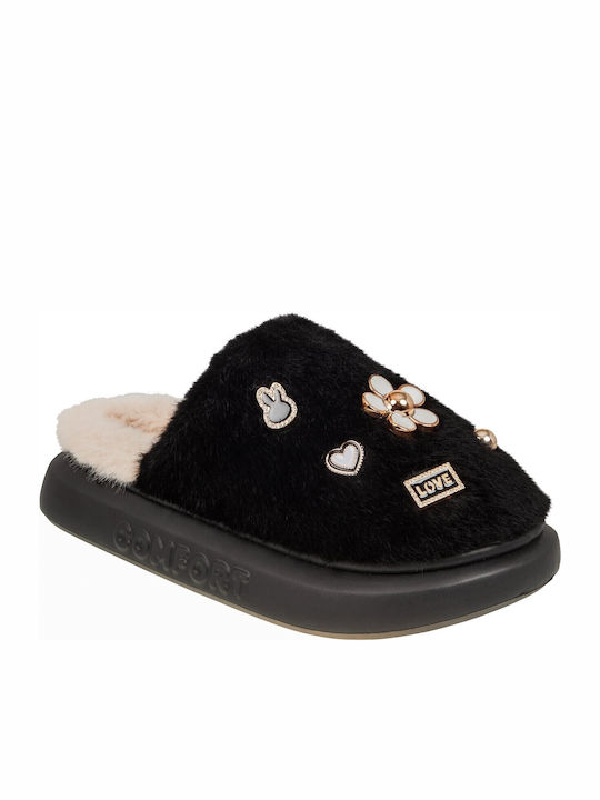 Winter Women's Slippers Black