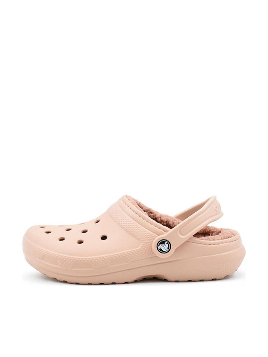 Crocs Classic Lined Clog Γυναικεία Σαμπό με Γού...