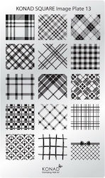 Square Plate Konad No 13