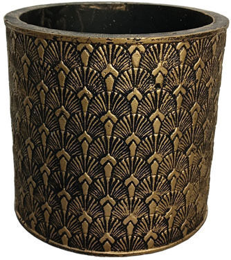 Marhome Planter Concrete Gold 14x14x13cm.