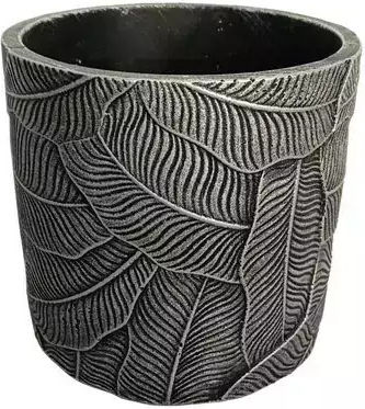 Marhome Κασπώ Τσιμεντένιο Ασημί 14x14x13εκ.