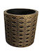 Marhome Planter Concrete Gold 14x14x13cm.
