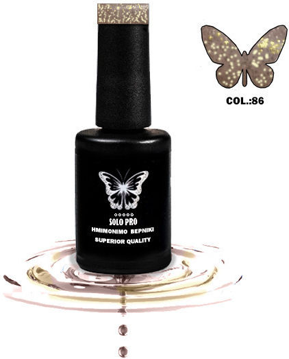 Solo Pro Ημιμόνιμο Βερνίκι Νυχιών 86 με Glitter 12ml